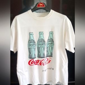 Andy Warhol vintage 3 coca cola bottles museum XL teesirt